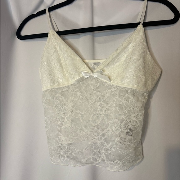SHEIN Tops - SHEIN White Lace Camisole